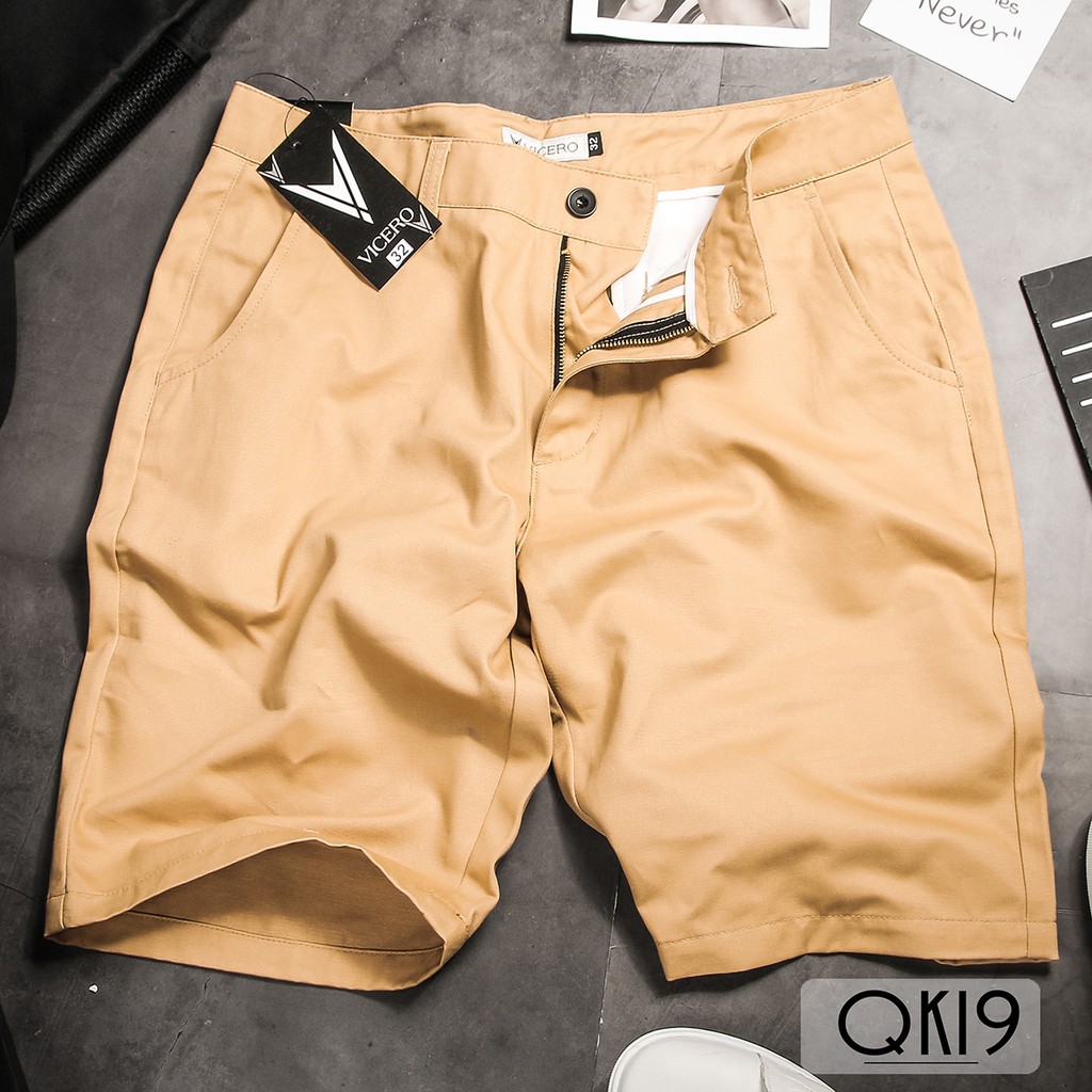 Quần Short Nam Chất KaKi Phong Cách Trẻ Trung Hiện Đại 6 Màu VICERO