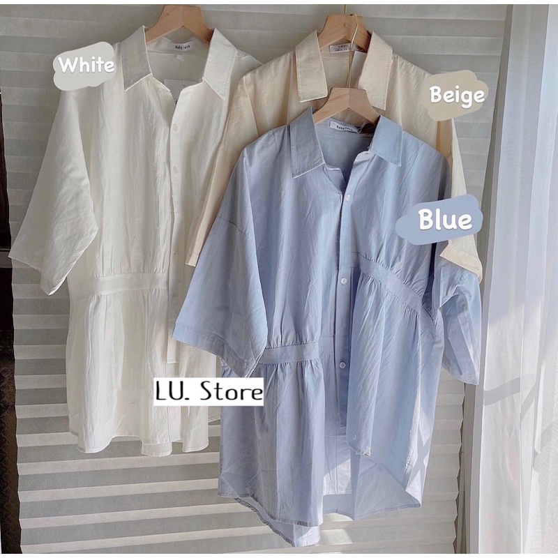 Áo Sơ Mi Babydon cộc tay Cách Điệu Hàng Xẻng ,Ulzzang 2021