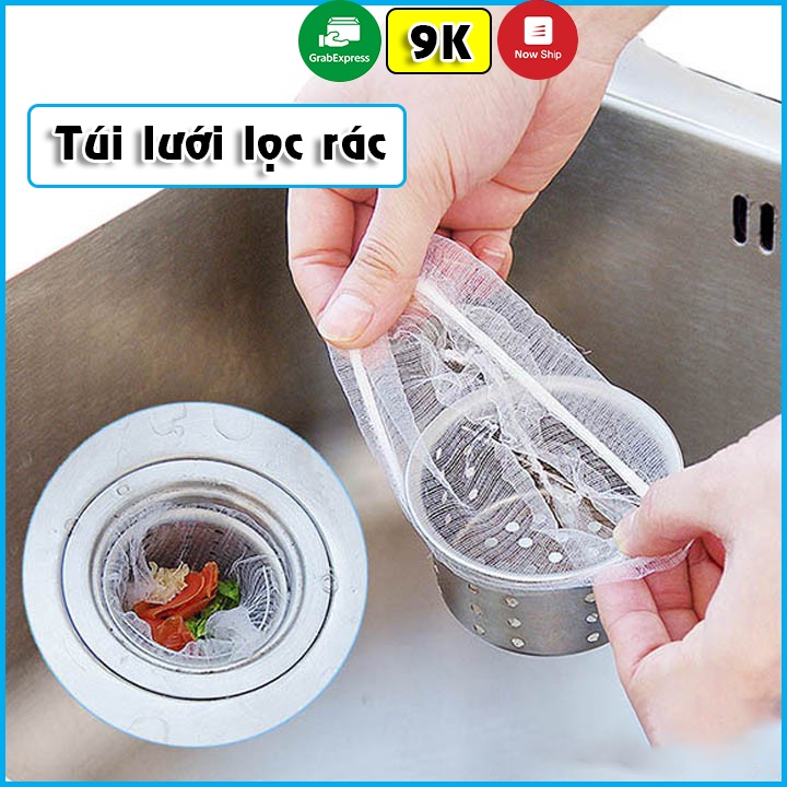 Túi Lưới Lọc Rác Bồn Rửa Bát Gói 100 Chiếc Siêu Rẻ Siêu Tiện Lợi