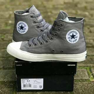 Giày cv chuck taylor ii xám, cao cổ
