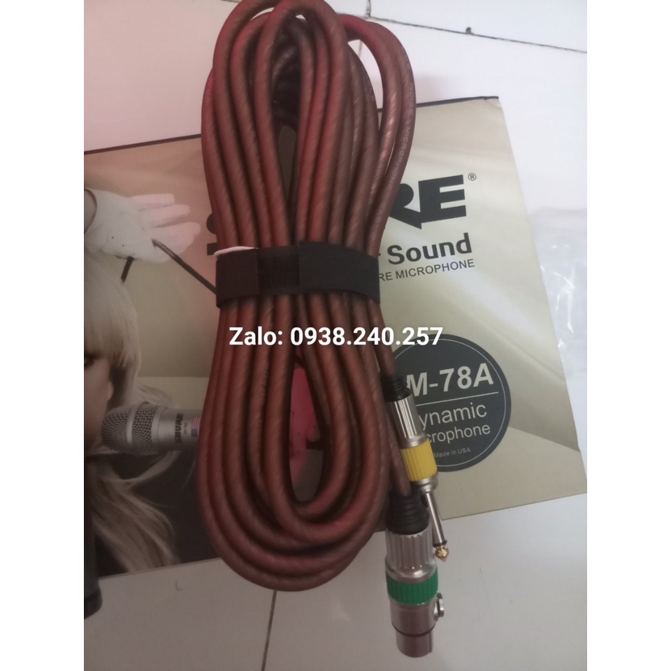 Micro có dây shure sm-78a hát karaoke gia đình cực hay - shure sm78a