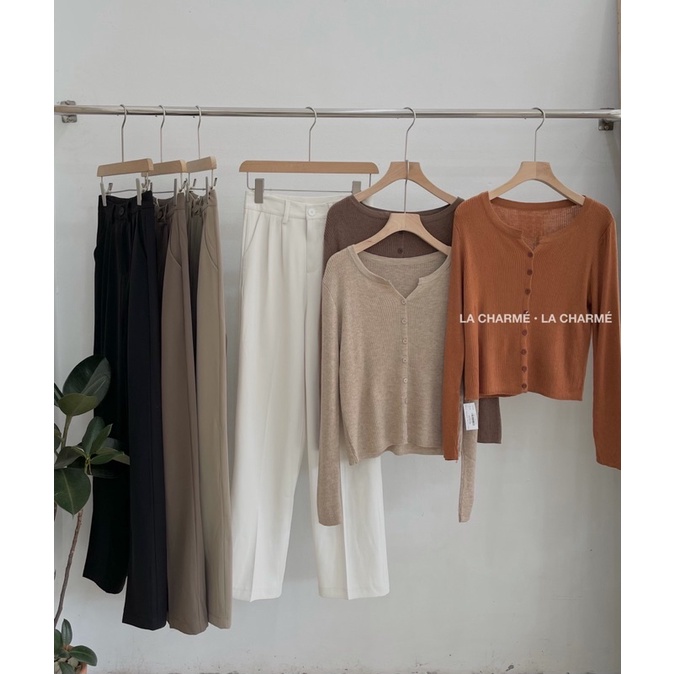 Quần vải culottes 1 cúc 908