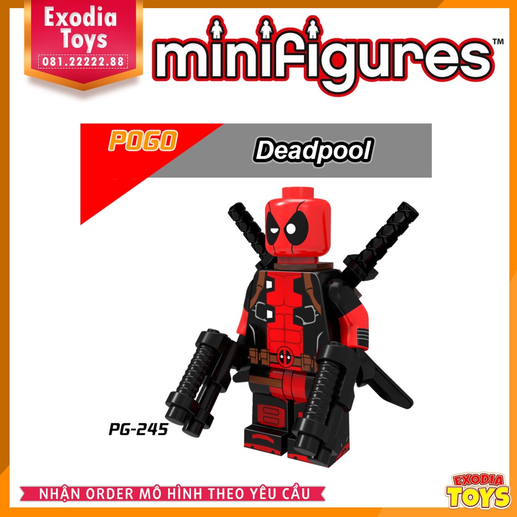 Xếp hình minifigure nhân vật siêu anh hùng vũ trụ Marvel/DC Comics - Đồ Chơi Lắp Ghép Sáng Tạo - POGO PG8063