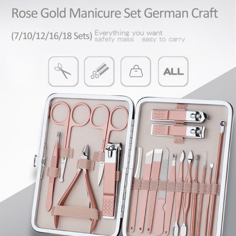 Bộ cắt móng tay chân 18 món Nail Care cao cấp tiện dụng