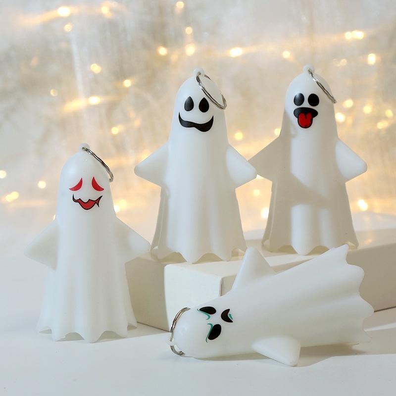Đèn Ngủ Hình Búp Bê Ma Cà Rồng 3D Màu Vàng Ấm Áp Vui Nhộn Trang Trí Tiệc Halloween
