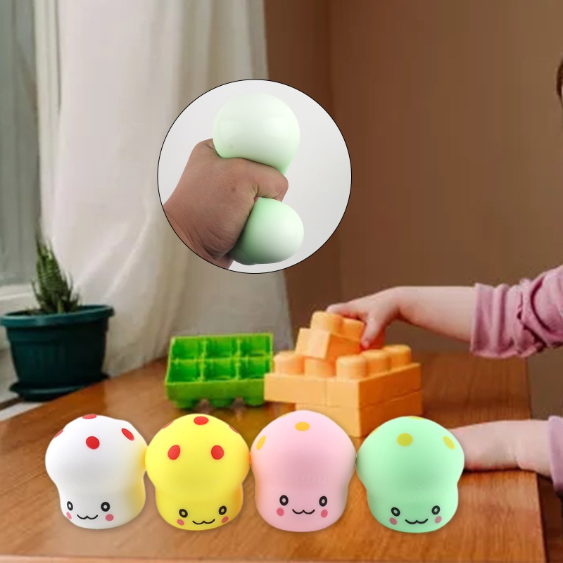 Đồ chơi squishy Giảm Stress Hình Cây Nấm Dễ Thương Cho Bé