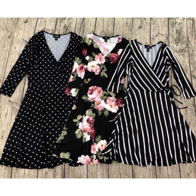 🌸🌸 ĐẦM RUFFLE DRESS F21 TAY DÀI HOA