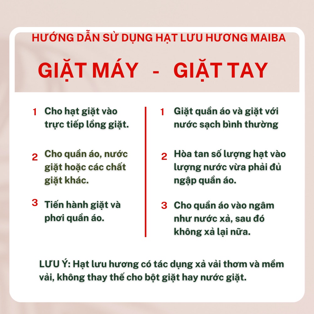 Viên Xả Thơm Quần Áo Làm Mềm Vải Lưu Hương Maiba