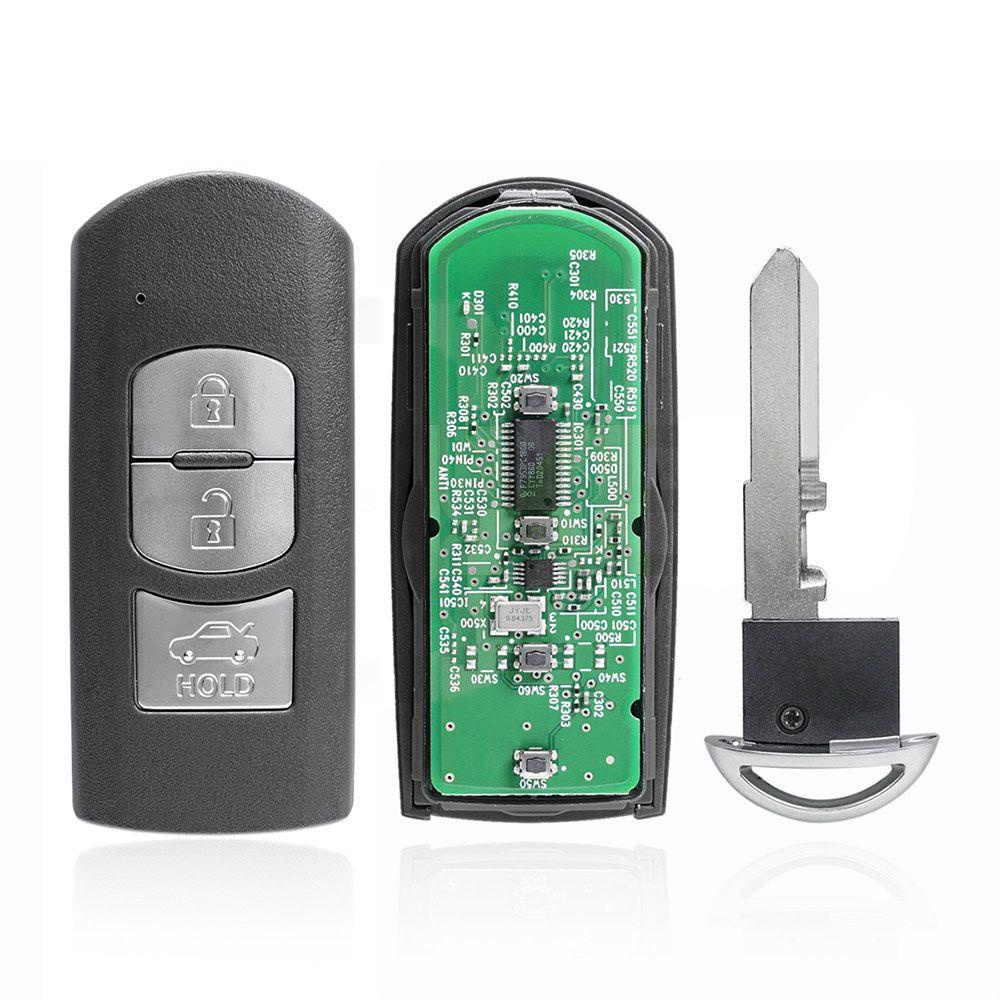 Chìa Khóa Điều Khiển Từ Xa 3 Nút 4 Nút 315MHz 1 Cho Mazda 3 2015-2018
