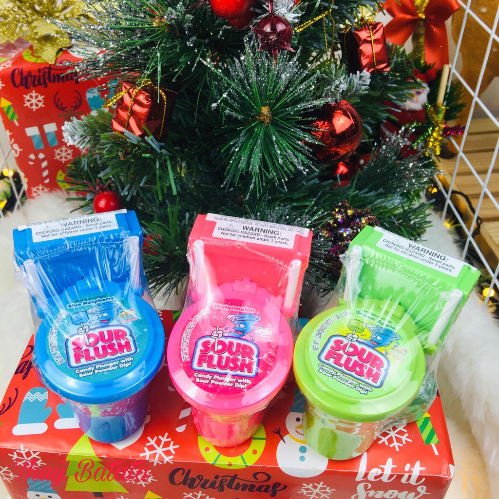 Kẹo đồ chơi hình bồn cầu Sour Flush của Mỹ cho bé từ 3 tuổi, kẹo đồ chơi trẻ em