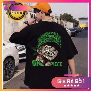 🔥HOT🔥 🔥FLASH SALE🔥 Áo thun tay lỡ Zoro One Piece màu đen đẹp giá rẻ