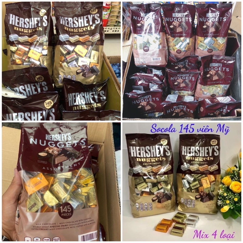 Socola Hershey's Nuggets Mỹ Gói 145 Viên