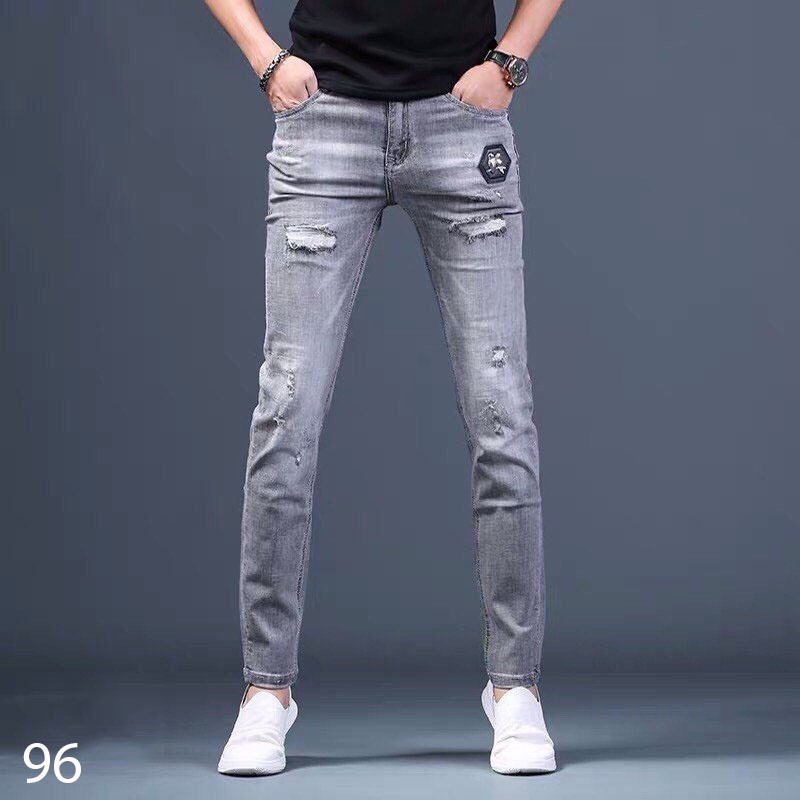 Quần jean nam quần bò chất co dãn thoải mái thiết kế đơn giản dễ mặc hàng chuẩn như hình