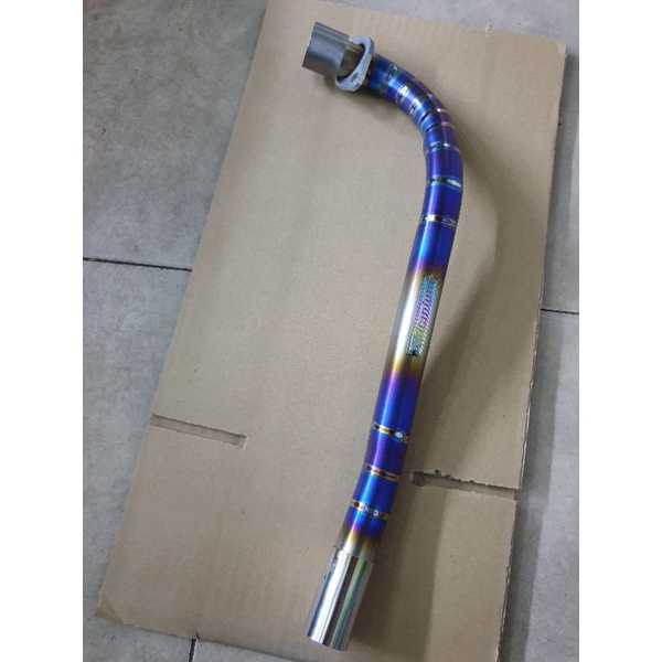 Cổ pô wave titan gắn wave 100 wave 110 ( S,RS,ALPHA, RSX) kim loại titan lên màu.