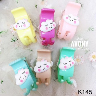  kẹp tóc càng cua (3-5 răng) dẻo đính icon đám mây