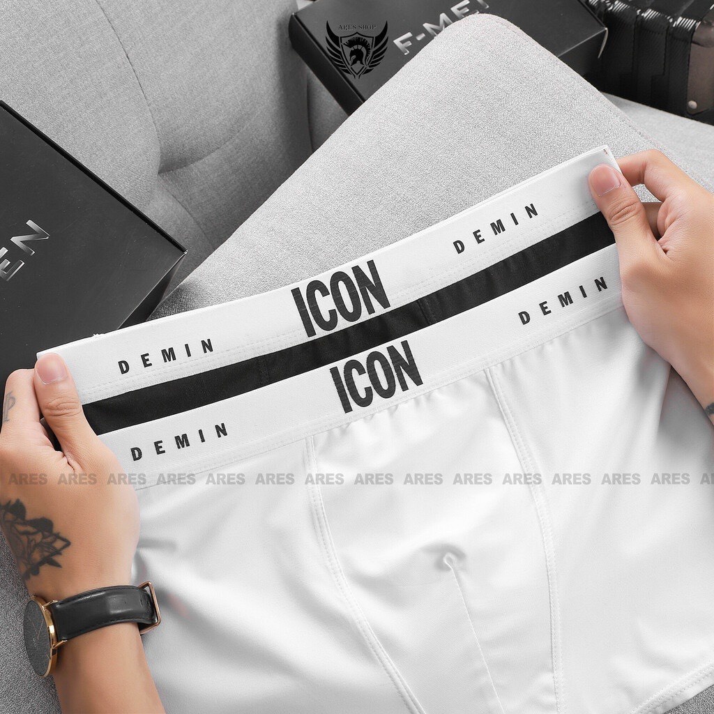 Quần lót nam, quần boxer chất thun lạnh mềm mịn siêu mát, thấm hút mồ hôi - Boxer Icon2.0 - ARES SHOP
