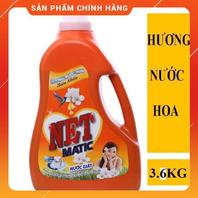 Nước Giặt NET Matic Hương nước hoa Thiên Nhiên 3,6kg