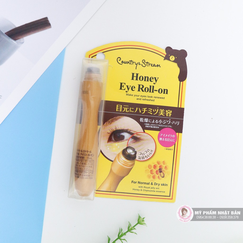 THANH LĂN MẮT MẬT ONG HONEY EYE ROLL-ON NHẬT BẢN