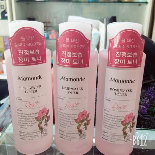 Nước hoa hồng Rose water toner Mamonde 250ml