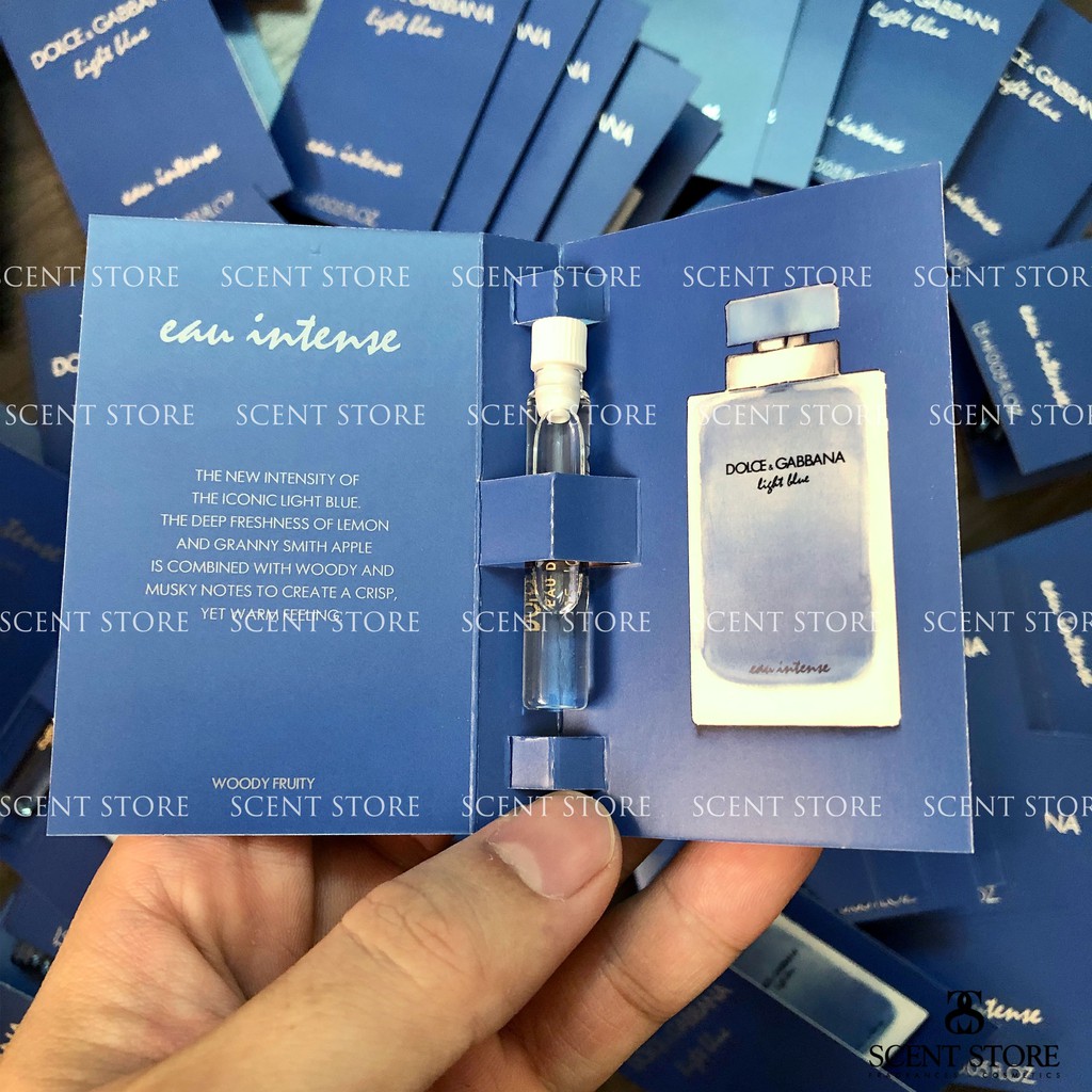 Scentstorevn - Vial chính hãng nước hoa D&amp;G Light Blue Eau Intense for Man, For Woman [1.5ml]