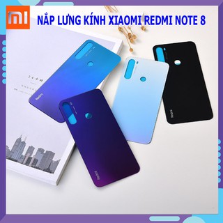 Nắp lưng Xiaomi Redmi Note 8 - Chất liệu kính Có quà tặng kèm
