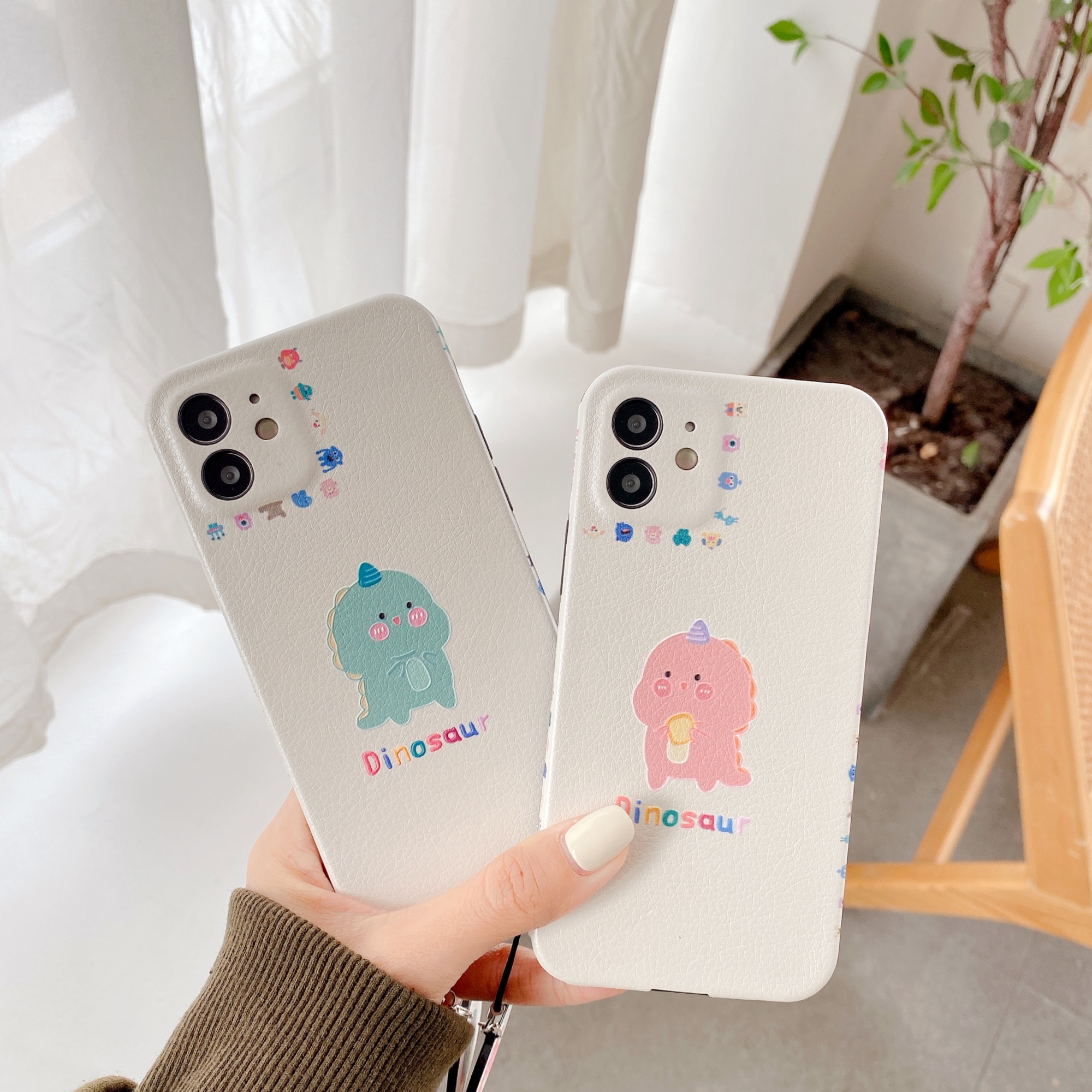 Ốp điện thoại họa tiết khủng long hoạt hình cho iPhone 12 MINI 11 PROMAX XS XR XSMAX 7 8 Plus | BigBuy360 - bigbuy360.vn