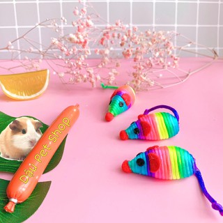 Chuột đồ chơi đủ màu cho chó mèo
