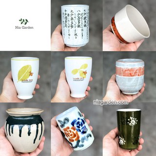 (G37) Chậu gốm sứ Nhật trồng sen đá (đã khoan lỗ) - GSN