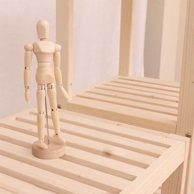 Kệ gỗ để đồ 4 tầng đa năng tự lắp ráp Tâm House KT06