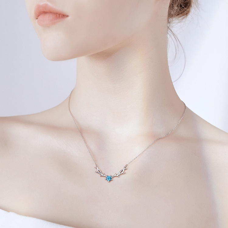 Dây Chuyền Bạc Nữ - YiLu Sừng Hươu Mùa Thu - Vòng Cổ Bạc Sterling M.Lady jewelry