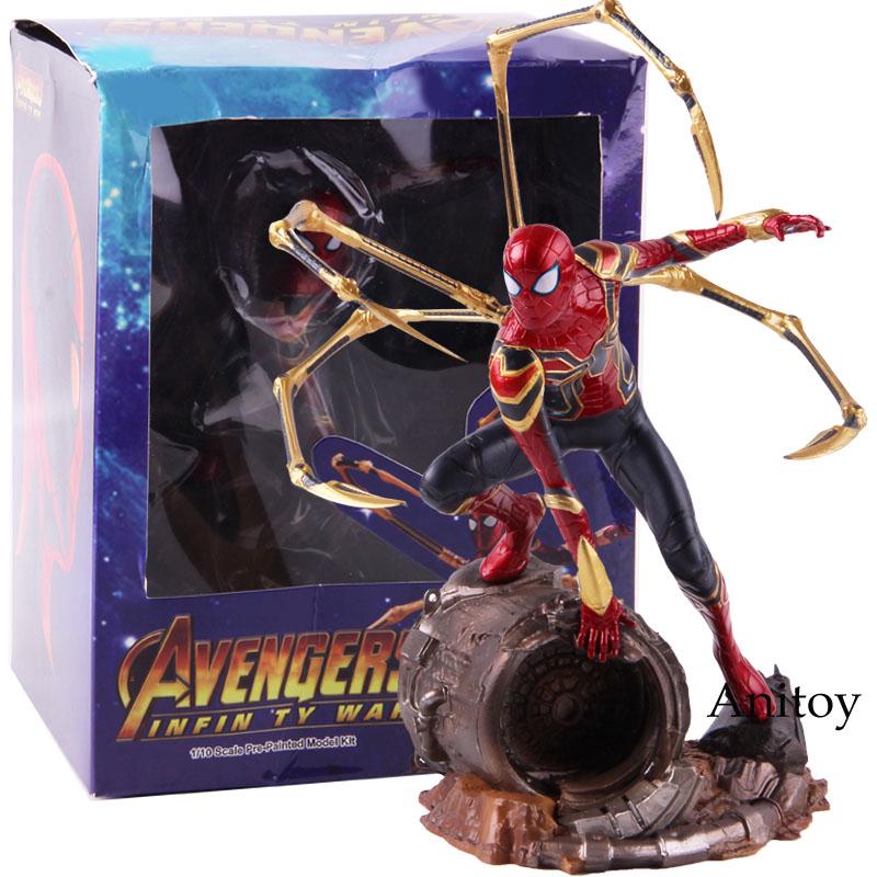 Iron Studios Marvel Avengers Iron Spiderman 1/10 Scale Statue Figure Spider Man Action Figure Toy