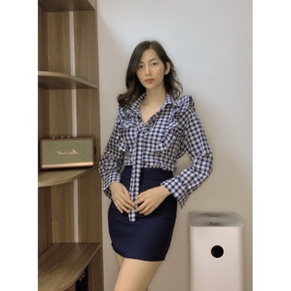 (Sẵn HCM) *Mẫu Chính Chủ* SET ÁO SƠMI + CHÂN VÁY