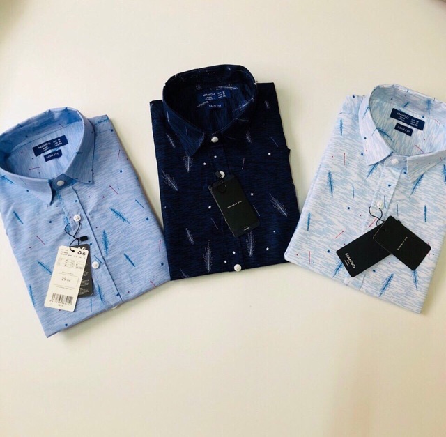 Áo Sơmi Nam Tay Ngắn Hoạ Tiết | BigBuy360 - bigbuy360.vn