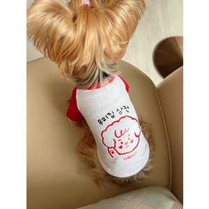 Áo thun chó xù giơ tay dành cho thú cưng