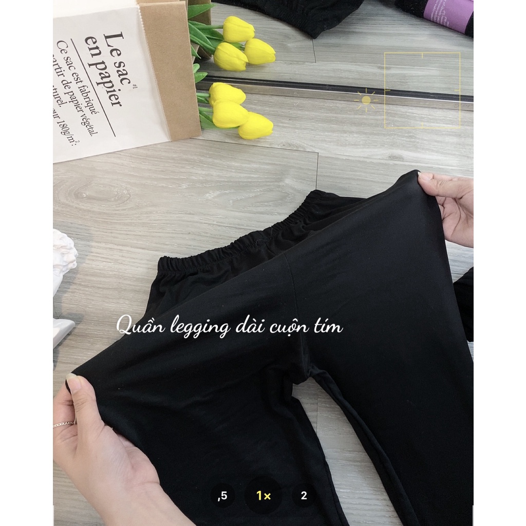 Quần legging nữ dài nâng mông lưng cạp cao giữ nhiệt legging thun ôm bó vải dày dặn bigsize thời trang Sang Choảnh