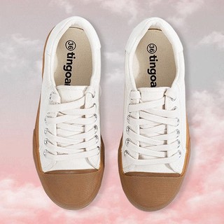 Giày vải trắng tingoan BILLIE SNEAKER/WH