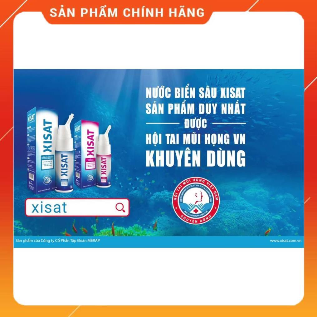 Nước Biển Sâu Xịt Mũi Xisat Hồng - Hỗ trợ điều trị xổ mũi, nghẹt mũi, giúp thông thoáng mũi