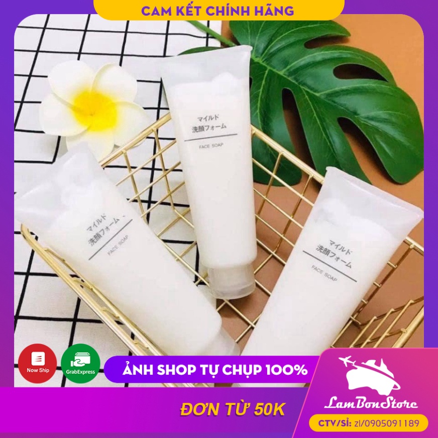 Sữa rửa mặt Muji Face Soap 120g nội địa Nhật