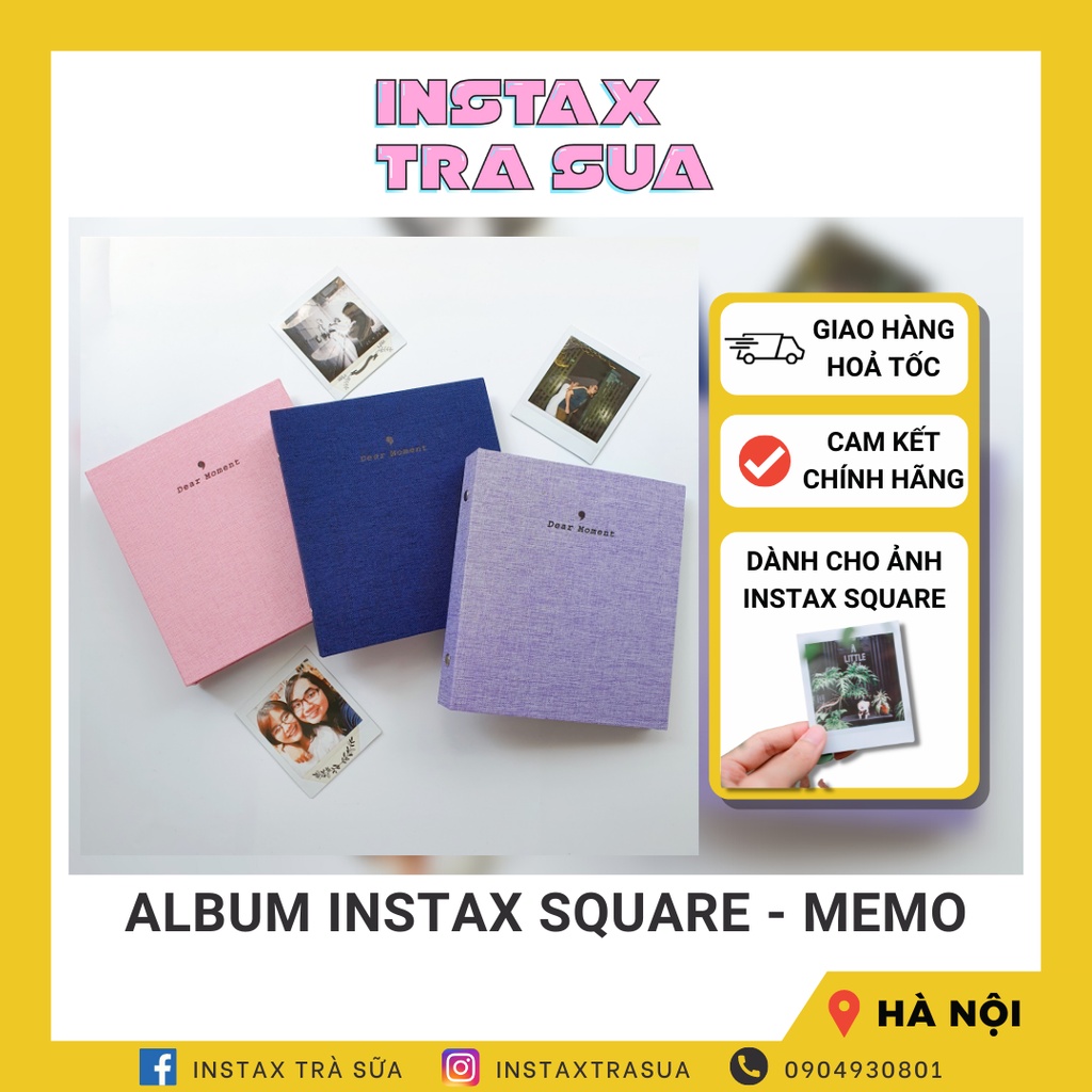 ALBUM INSTAX SQUARE - DEAR MOMENT (100 ẢNH)