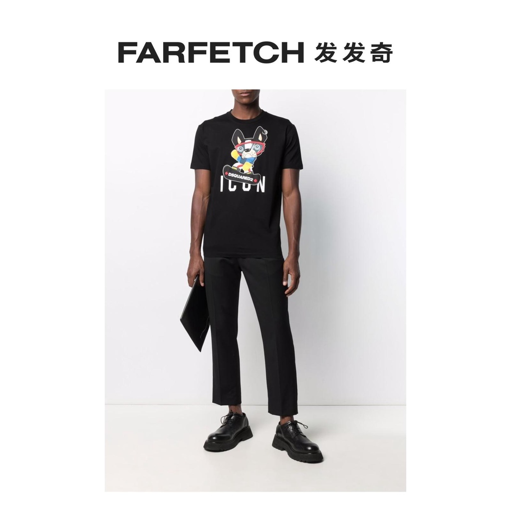 Áo thun tay ngắn in chữ Dsquared2 thời trang xuân hè mới cho nam và nữ