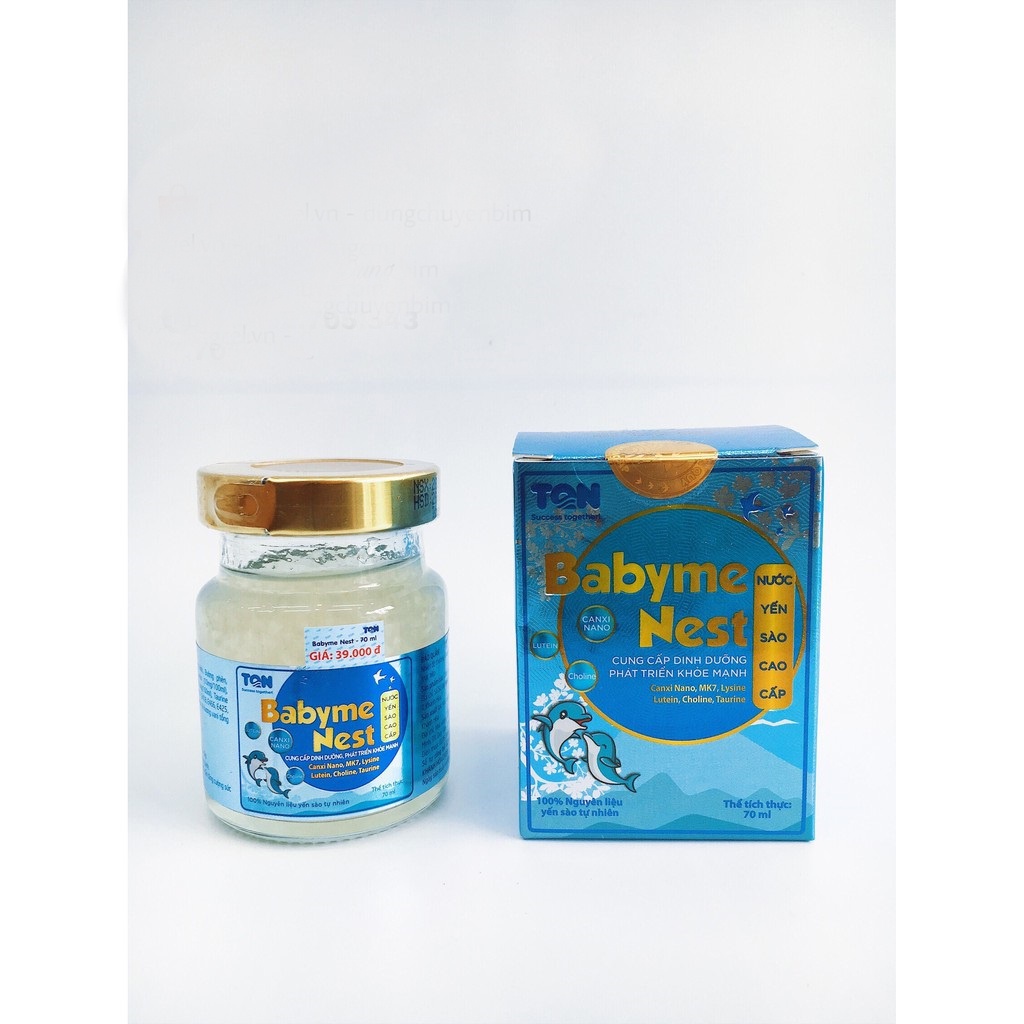 Nước Yến Sào Cao Cấp BaByme Nest - Nước Yến Dành Cho Trẻ từ 1 tuổi Hộp 1 lọ x 70ml bổ sung dưỡng chất cho bé yêu của bạn