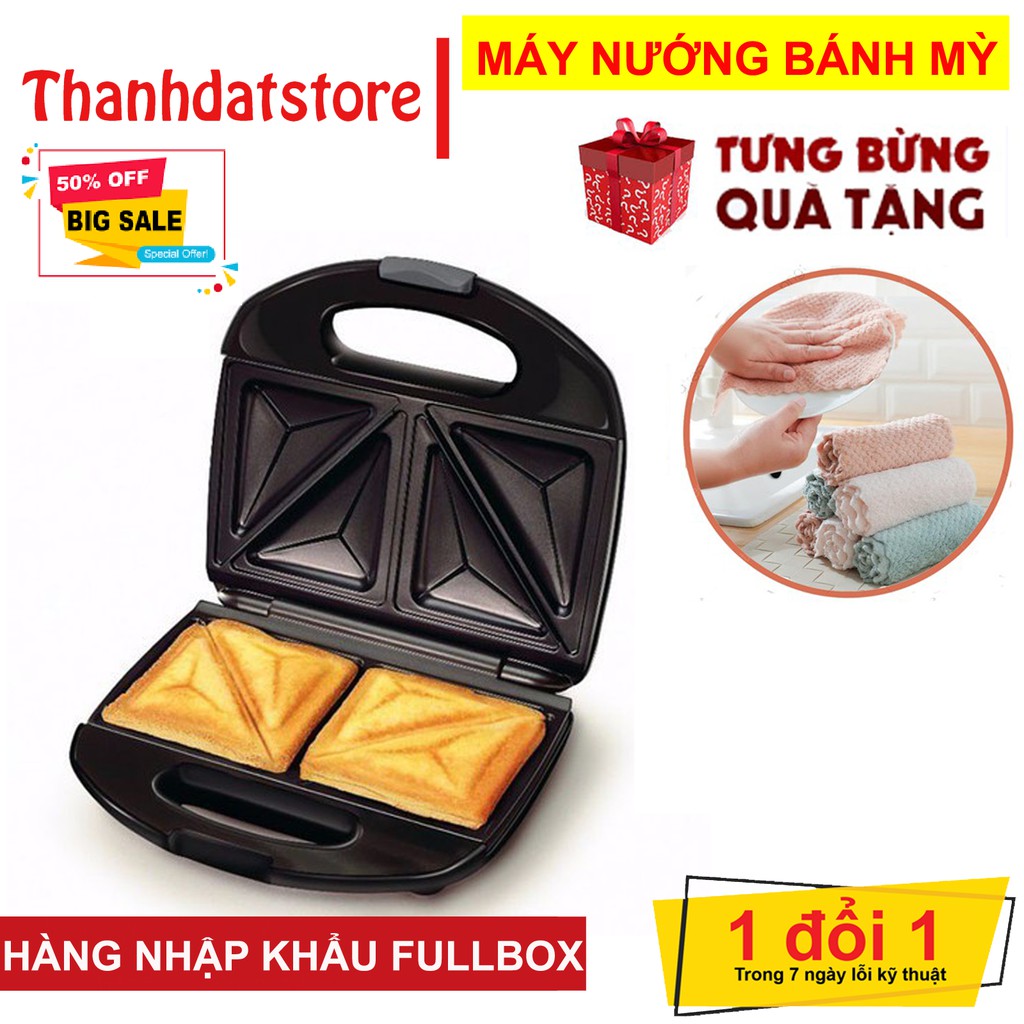 Máy nướng bánh sandwich Nikai Nhật mới Nướng Bánh Siêu Tốc 💥BẢO HÀNH 12 THÁNG💥