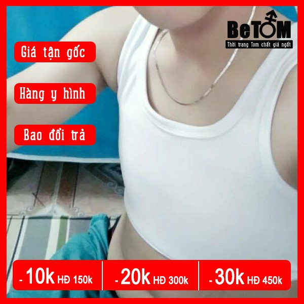 Áo Nịt Ngực Tomboy Loại Ngắn Móc Gài ( CÓ Viền - Gen Mềm ) TGTB - Cotton Thoáng mát Dành Cho Tomboy Sb Transguy