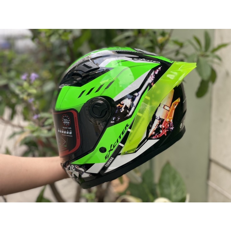 [Mã LIFEAU5SALE giảm 20k đơn 50k] Mũ Fullface tem Yamaha GP siêu đẹp, TẶNG ĐUÔI GIÓ VÀ TÚI ĐỰNG NÓN, BẢO HÀNH 12 THÁNG