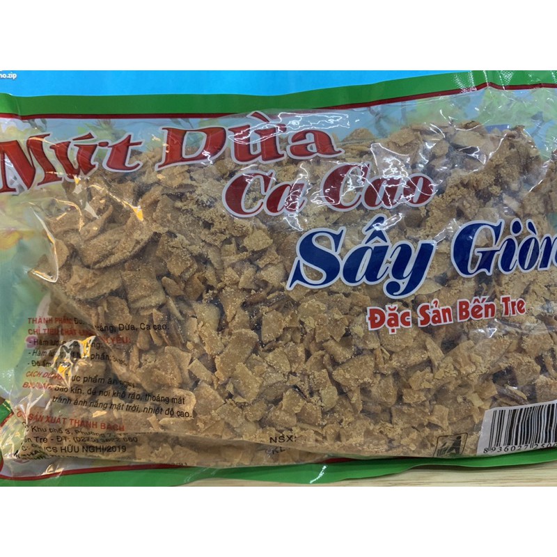 Mứt dừa cacao sấy giòn 500g