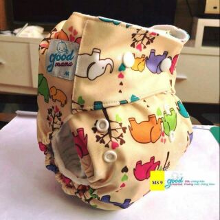 Bỉm vải siêu chống tràn ban ngày Goodmama size M (3-13kg) gồm vỏ và lót