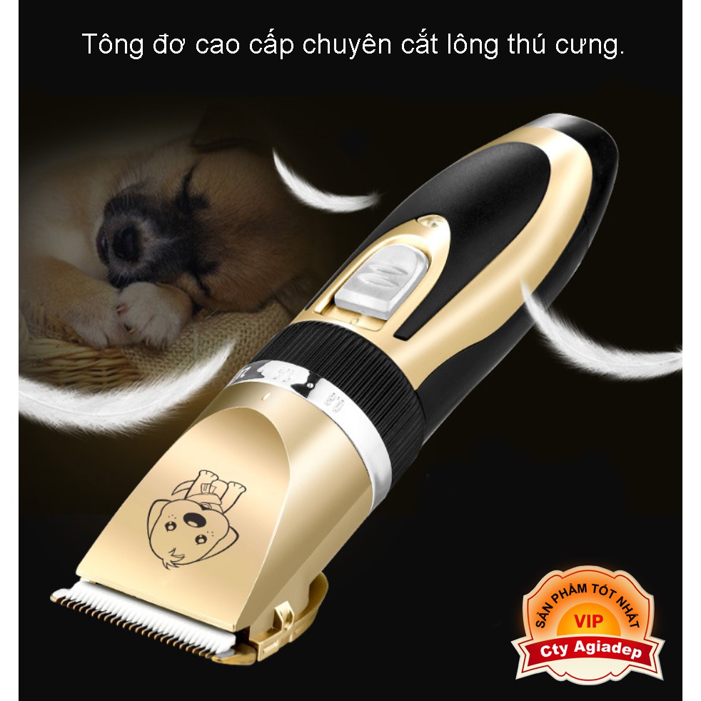 Tông đơ thú cưng, tongdo cạo lông chó mèo FULL phụ kiện cắt tỉa Cao cấp Châu Âu PUPPY