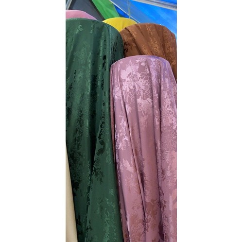 Vải gấm tơ Vân hoa đẹp