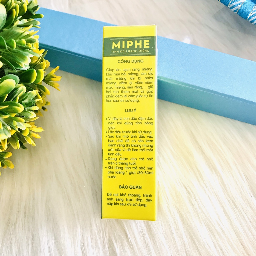 Tinh dầu răng miệng Miphe K WHITE 5ml- hỗ trợ điều trị sâu răng- hôi miệng- các vấn đề về răng miệng