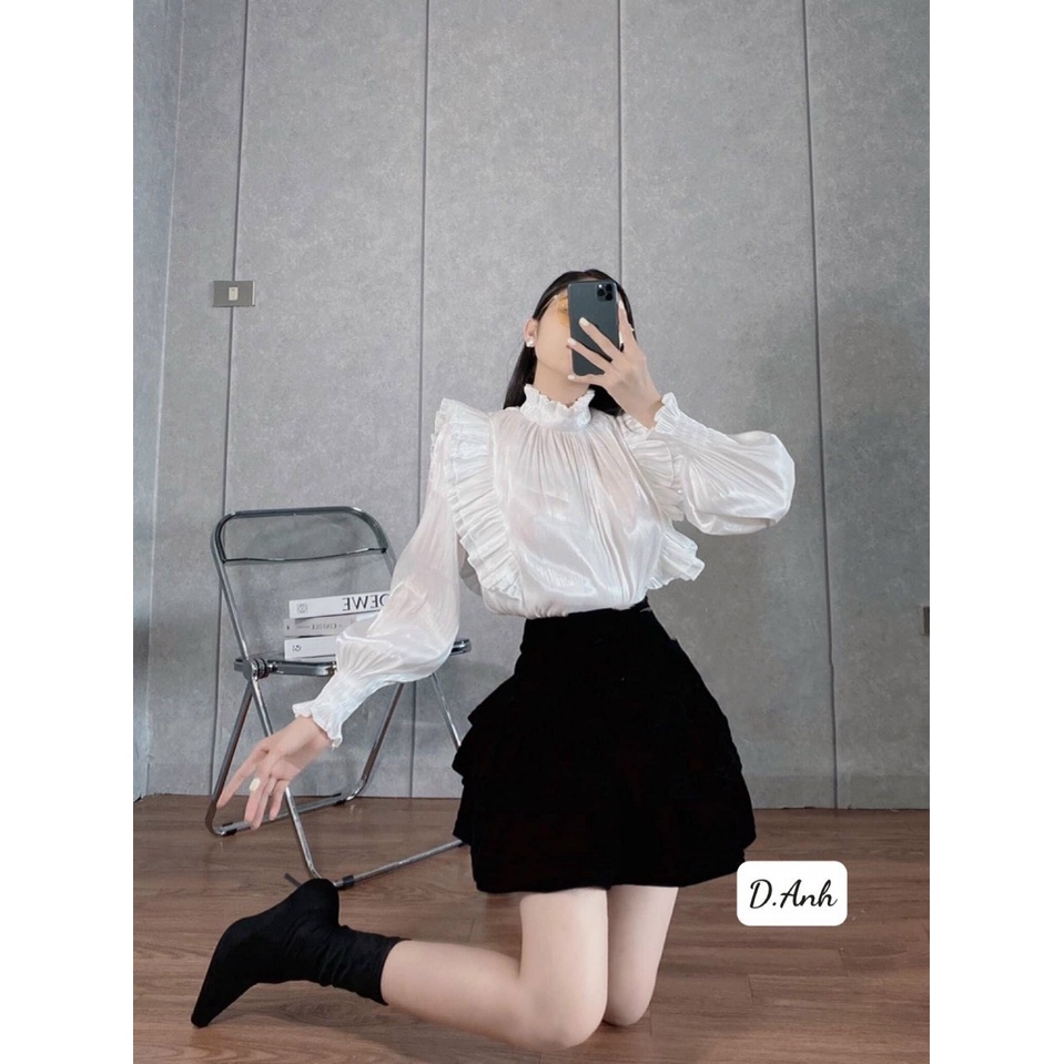 [ 𝐅𝐑𝐄𝐄 𝐒𝐇𝐈𝐏 ] Áo bèo tơ ánh dễ thương đang yêu